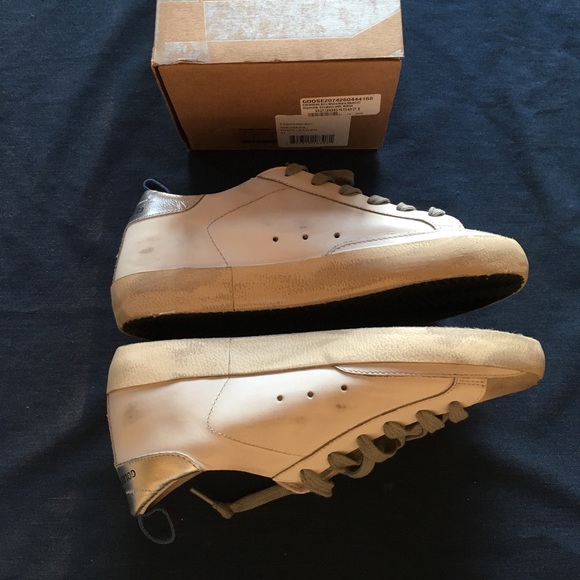 Golden Goose Superstar w Anklet White/Multi 37 NIB - Picture 6 of 8